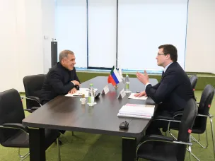 Глеб Никитин провел рабочую встречу с Рустамом Миннихановым