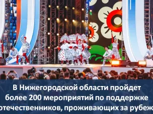 В Нижегородской области пройдет более 200 мероприятий по поддержке соотечественников, проживающих за рубежом