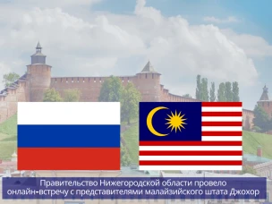 Правительство Нижегородской области провело онлайн-встречу с представителями малайзийского штата Джохор