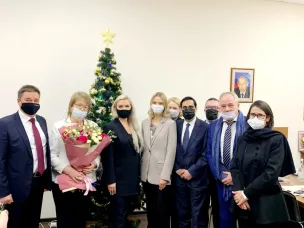 Ольга Гусева провела переговоры с временным поверенным в делах посольства Франции в России