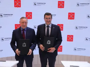 Глеб Никитин и Александр Беглов подписали соглашение о сотрудничестве между Нижегородской областью и Санкт-Петербургом